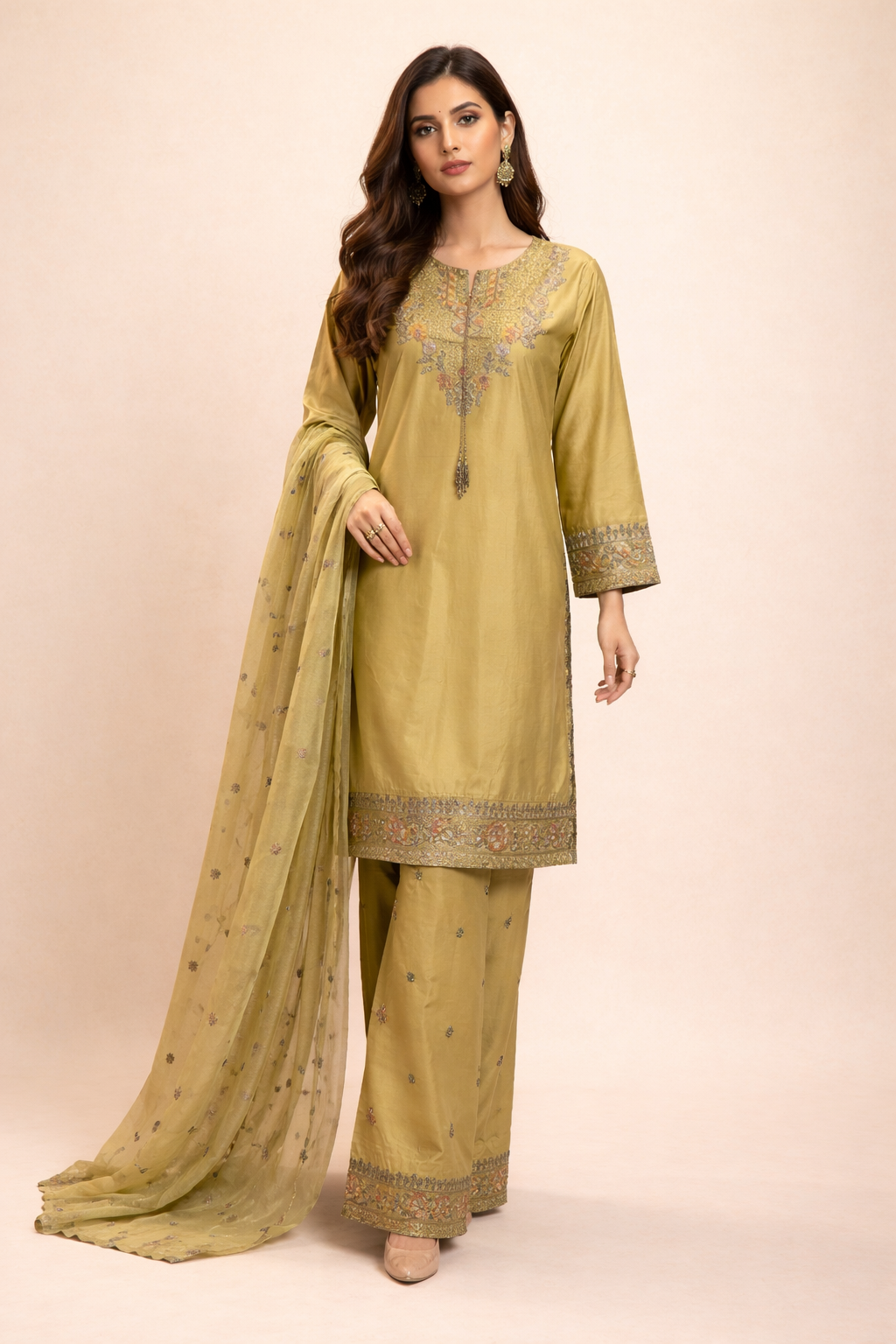 Lemon Luxe Linen 3Pcs Suit