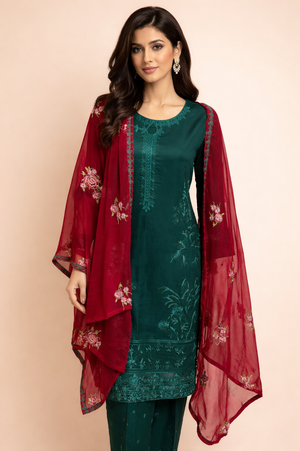 Ruby Dust by Zainab Batool 3Pcs Dress