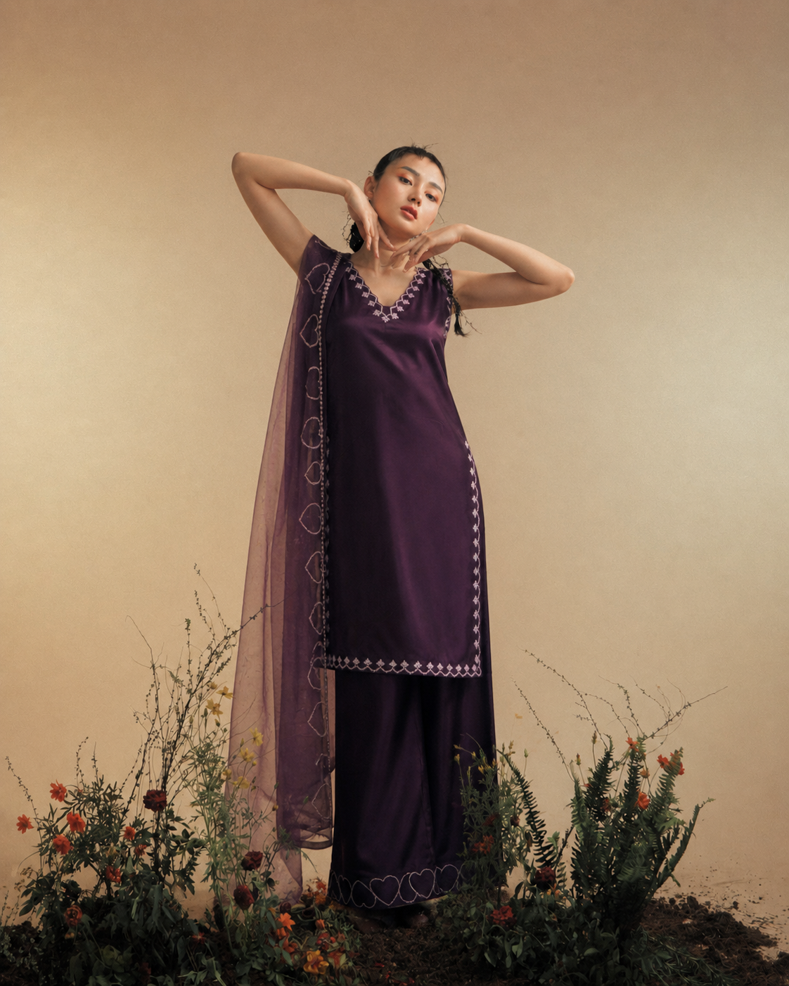 Purple Noir Lawn 3 Pcs Suit