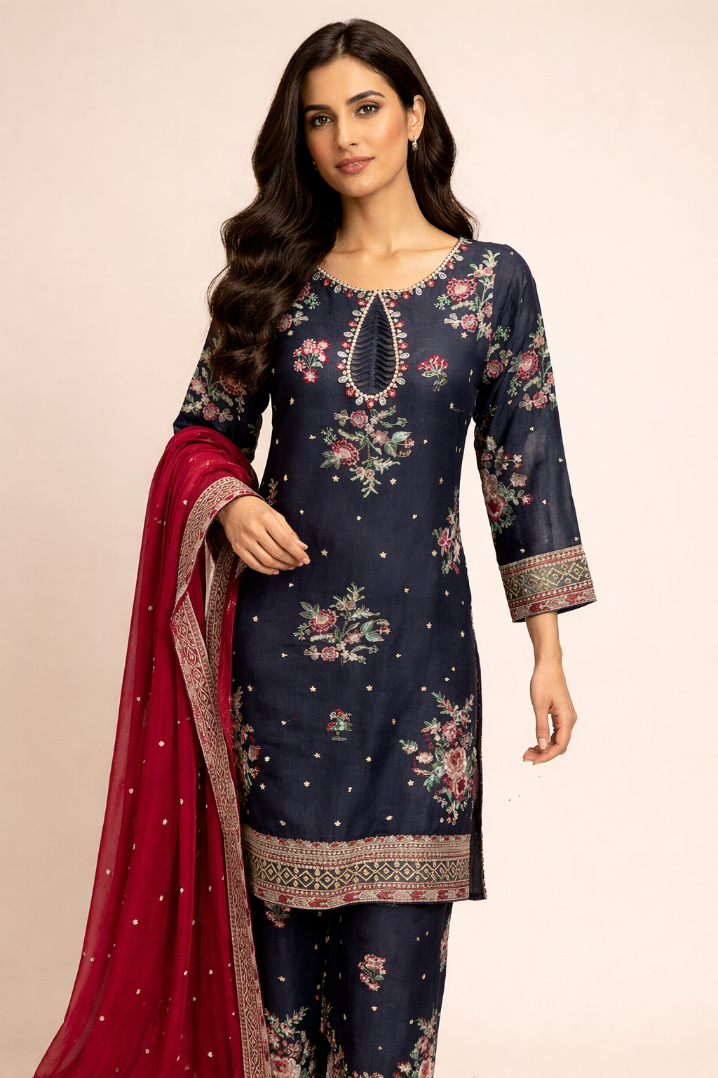 Surkh Saaya by Zainab Batool 3Pcs Suit