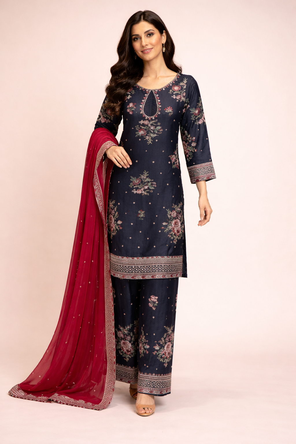 Surkh Saaya by Zainab Batool 3Pcs Suit
