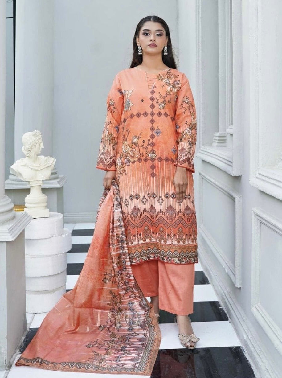 Printed Khaddar 3Pcs