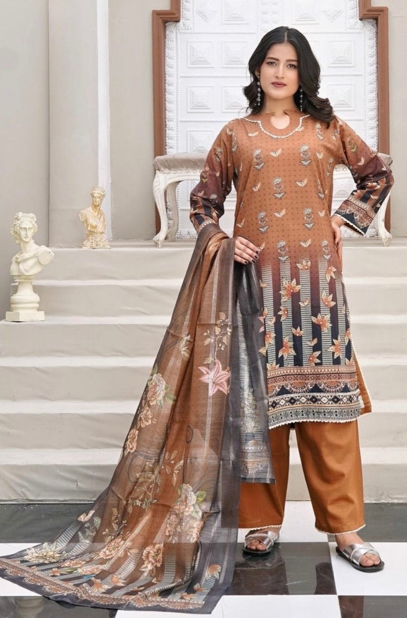 Printed Khaddar 3Pcs