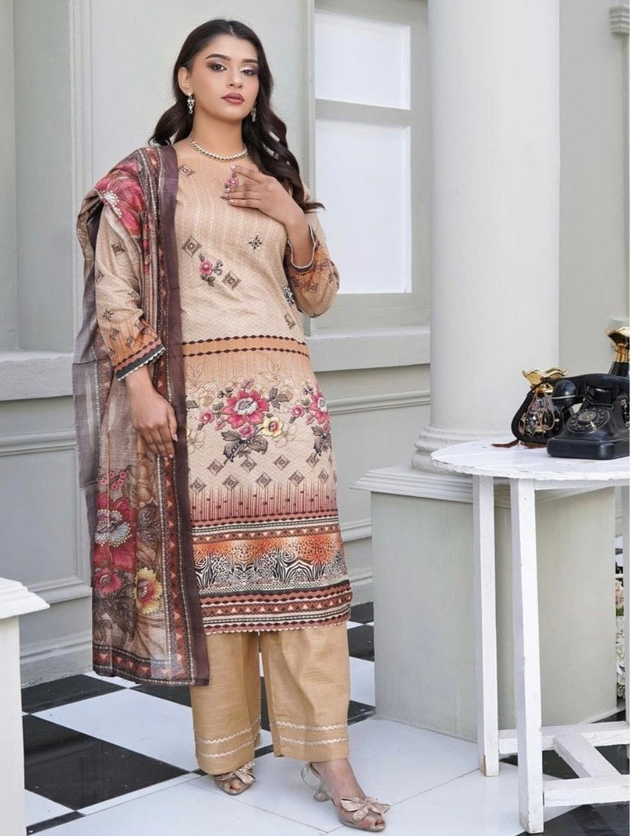 Printed Khaddar 3Pcs