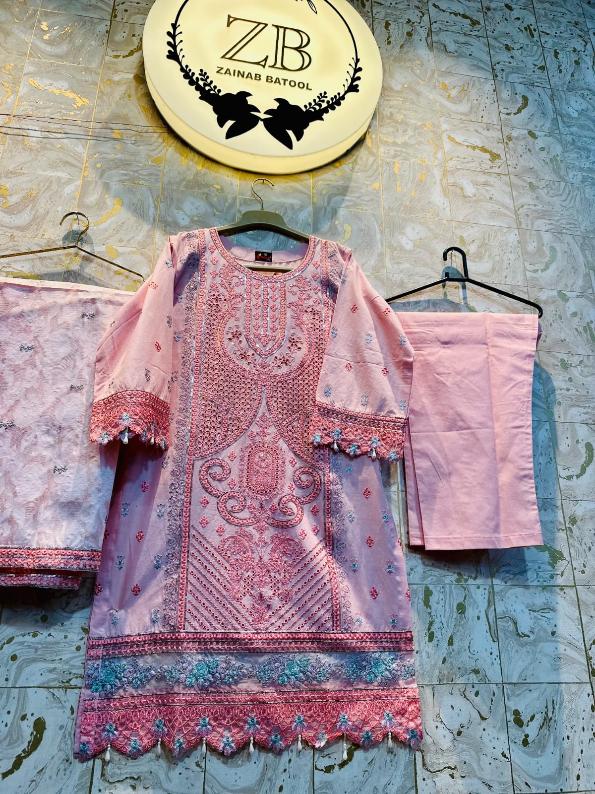 Peach Cotton 3Pcs