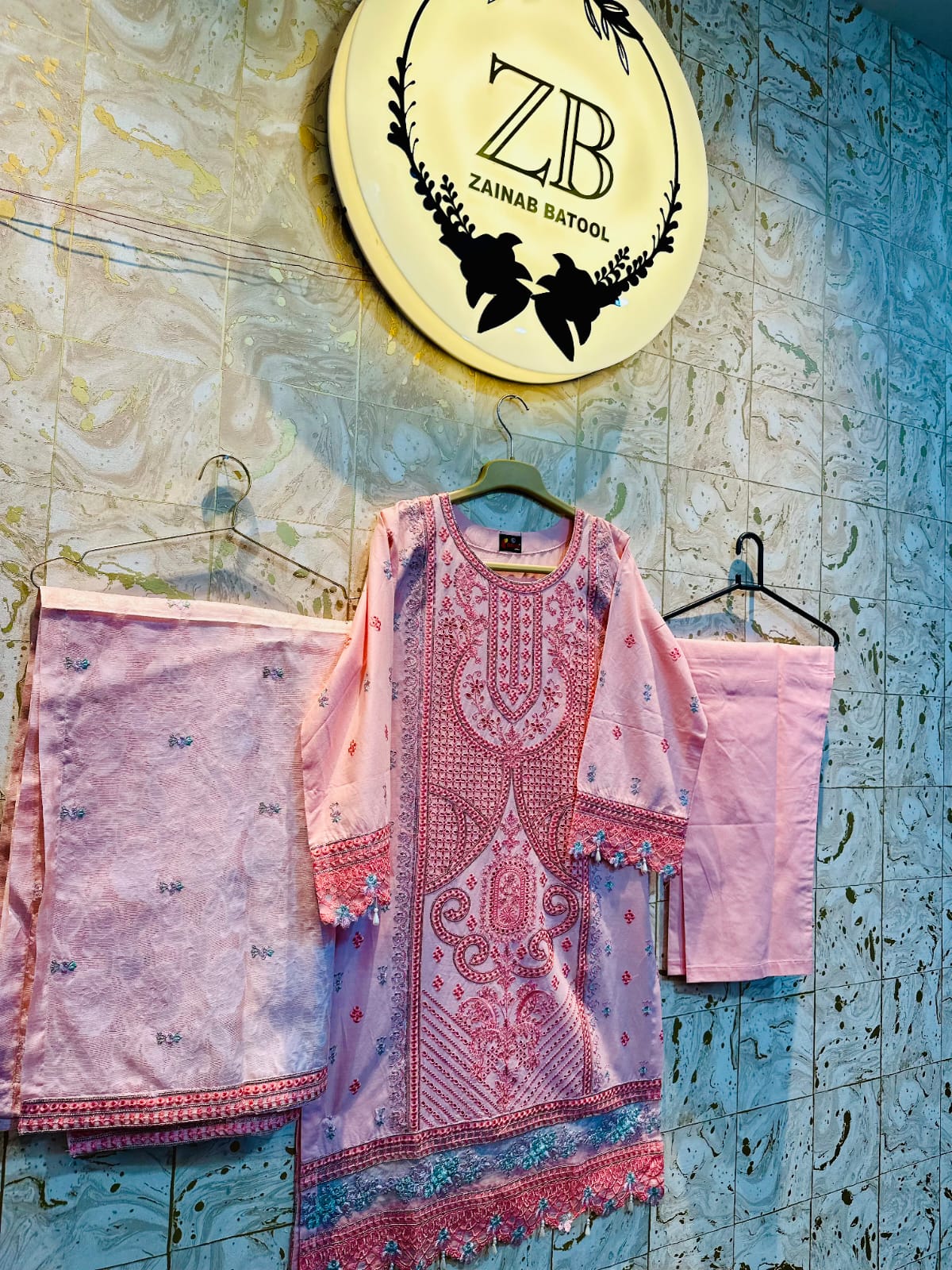 Peach Cotton 3Pcs
