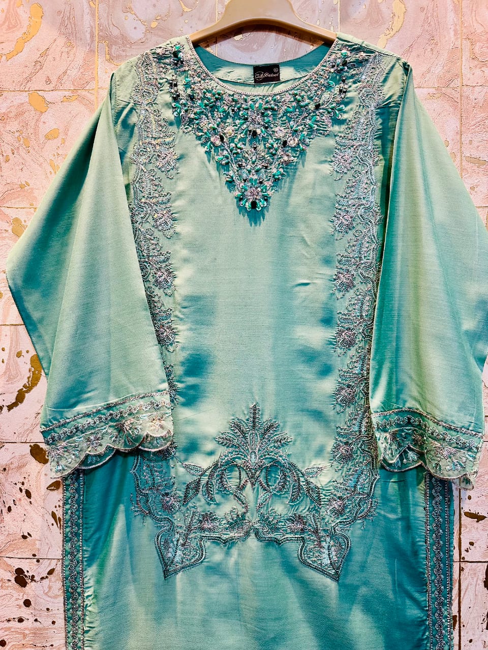 Handmade Embroidery Viscose Shirt's