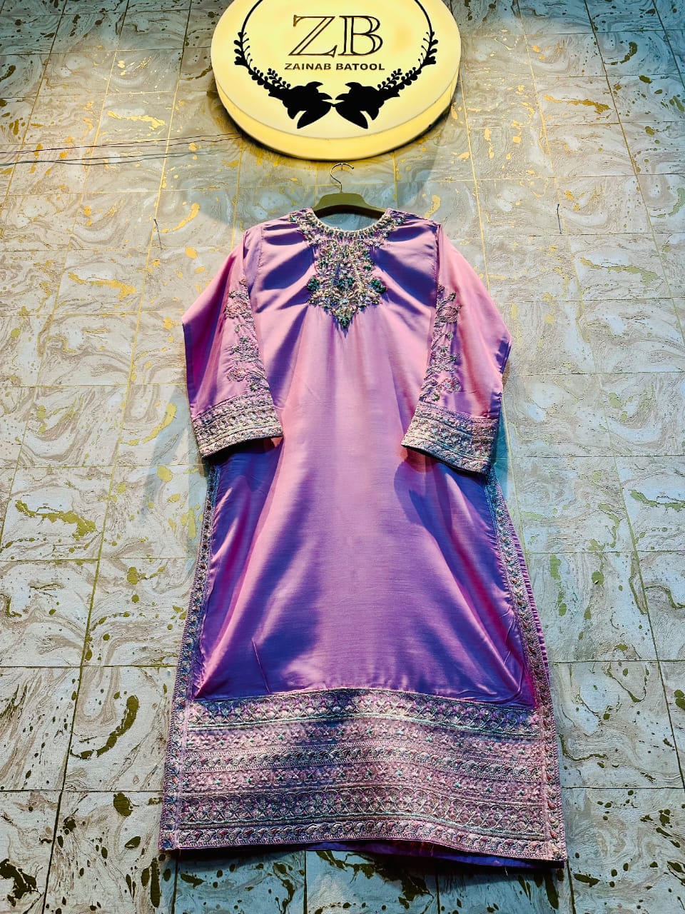 Handmade Embroidery Viscose Shirt's