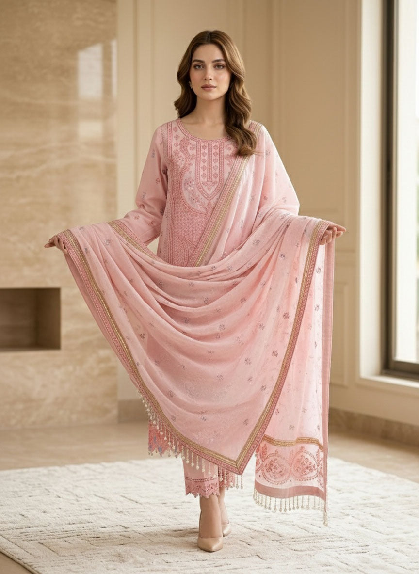Peach Cotton 3Pcs