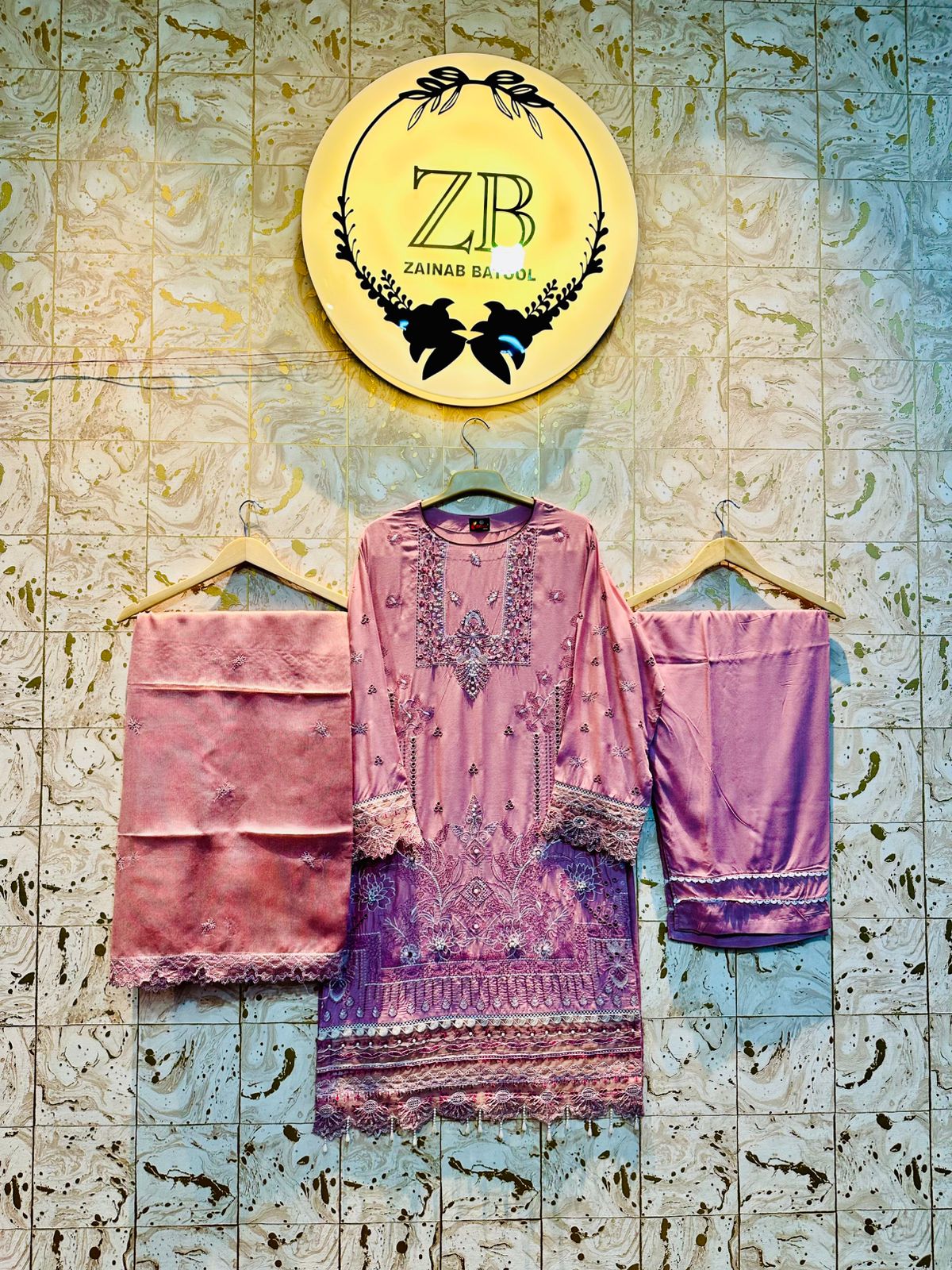 Peach Cotton 3Pcs