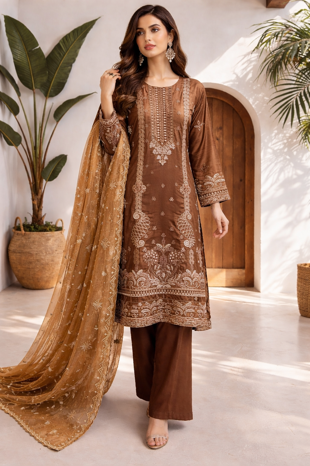 Mulberry Veil by Zainab Batool 3Pcs Suit