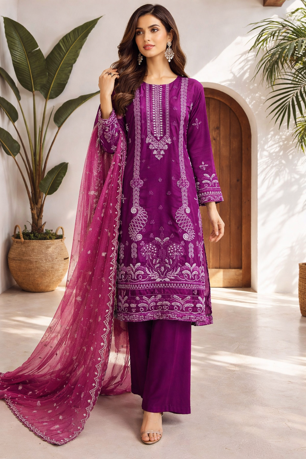 Mulberry Veil by Zainab Batool 3Pcs Suit